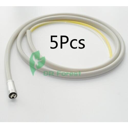 Dental 2Hole Silicone Tubing,Hose,Tube Connector High Fast Speed Handpiece 5Pcs