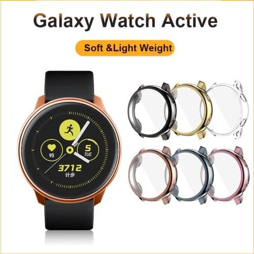 TPU electroplating all-inclusive anti-fall protective case for Samsung Galaxy active 2 watch case 40mm, 44mm