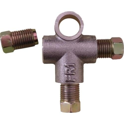 10mm M10 3/16"Brake Line Tee Piece Connector Brake Pipe Fittings Brake T Cv Piece Tee With 3 Male
