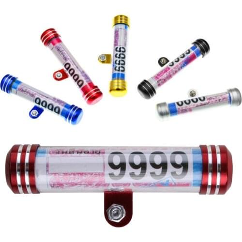 Waterproof Universal Motorcycle Motorbike Tube Tax Disc Registration Label Stand Holder Scooter Accessories