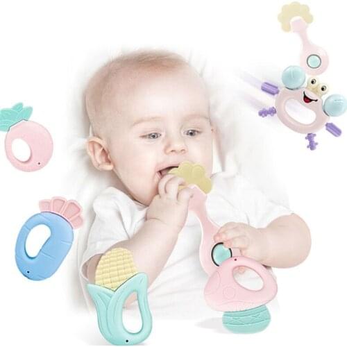 High Performance Baby Gum Massager Baby Teething Toy 0-6-12-18 Months Infant BPA Free Toddler Sensory Chew Silicone Teether Safe