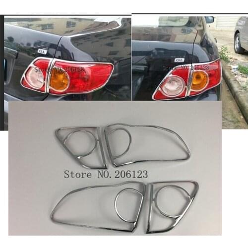 For Toyota Corolla Altis 2007 2008 2009 2010 car body Rear tail back Light lamp frame styling ABS Chrome cover trim