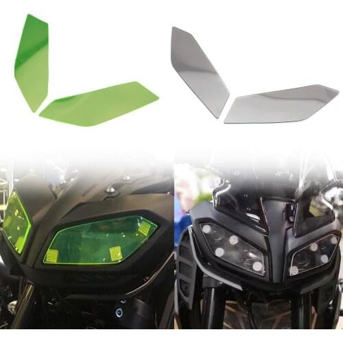 MT09 FZ-09 Acrylic Plastic Front Headlight Sheet Screen Lens Cover Protector Guard for Yamaha MT FZ 09 FZ09 2017-2019