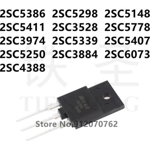 10PCS 2SC5386 2SC5298 2SC5148 2SC5411 2SC3528 2SC5778 2SC3974 2SC5339 2SC5407 2SC5250 2SC3884 2SC6073 2SC4388 TO-3PF