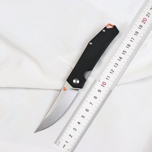 2020 new folding knife 8cr13mov blade steel G10 aluminum handle camping hunting survival pocket fruit kitchen knife EDC tool