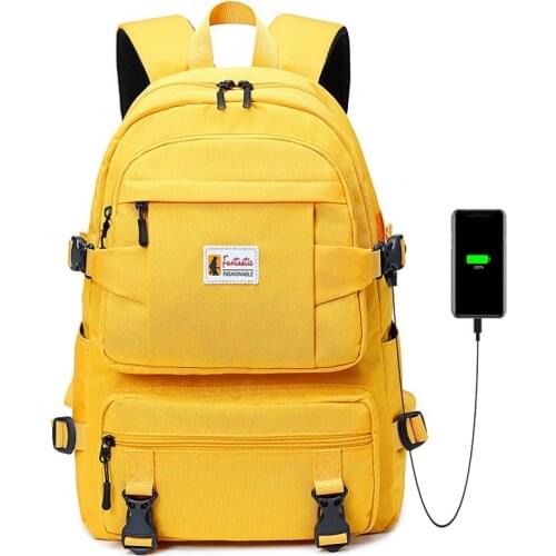 2021 Unisex Laptop Backpack With Charging Oxford Waterproof Bagpack For Women And Men Big Travel Sports Bag Printing School Bag