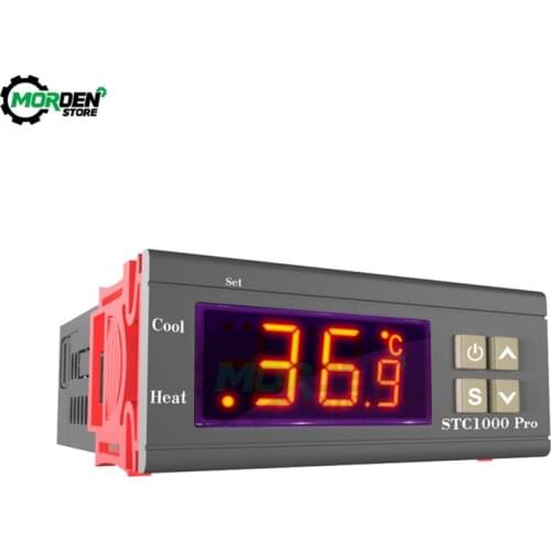 AC 220V STC-1000 STC 1000 Pro LED Digital Thermostat for Incubator Temperature Controller Thermoregulator Relay Heating Cooling