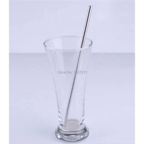 Promotion sale 1000pcs/lot Metal drinking straw stainless steel for food grade