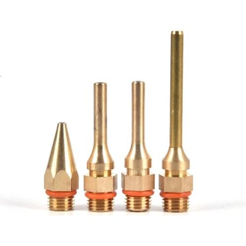 Hot Melt Glue Gun Accessories Pure Copper Nozzle Long Short Small-bore Large with Spanner