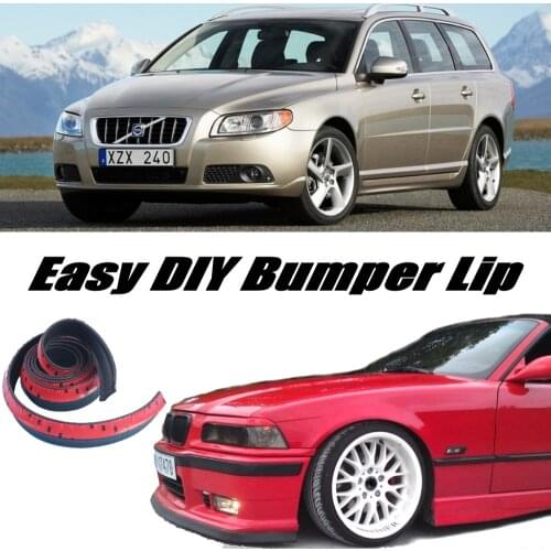 Bumper Lip Deflector Lips For Volvo V70 XC70 Front Spoiler Skirt For Car Tuning / Body Kit / Strip