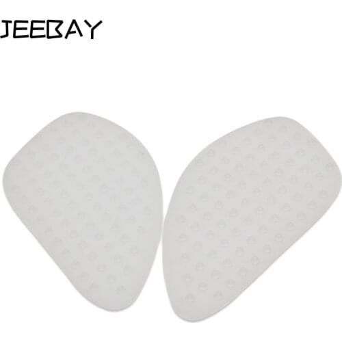 White motorcycle transparent fuel tank side pad racing sticker decals protector tank moto for yamaha R1 R6 FZ1 FZ8 accessories