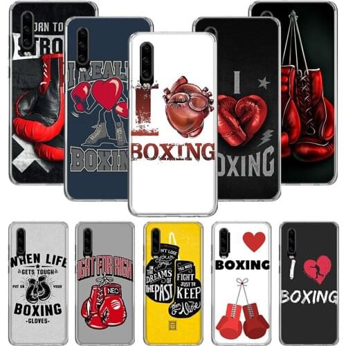 Boxing Gloves Phone Case for Huawei P20 P30 P40 P Smart Z + P10 Mate 30 10 20 Lite Pro Silicone Shell Coque Cover