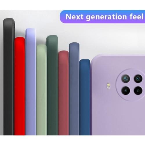 Square Liquid Silicone Soft Phone Case For Xiaomi Mi 11 10 10 Lite Mi 10T Pro Redmi Note 9 Pro 9S Redmi Note 8 Pro K40 Pro Cover