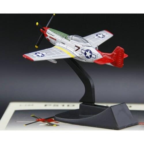 Dieacast 1:144 Scale World War II American P51D Mustang Military Airforce Simulation Airplane Alloy Aircraft Model Toys For Boys