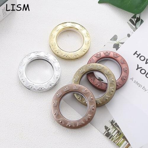 Quality Guaranteed Plastic Curtain Rings Roman Ring Living Room Curtain Buckle Top Pole Grommet Eyelets Curtain Accessories Hot