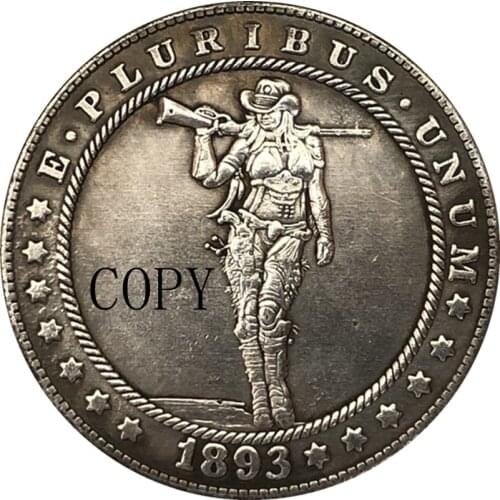 Hobo Nickel 1893-S USA Morgan Dollar COIN COPY Type 199