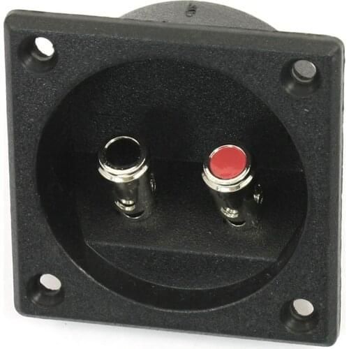 IMC Hot Square Shape Double Binding Post Type Speaker Box Terminal Cup Black