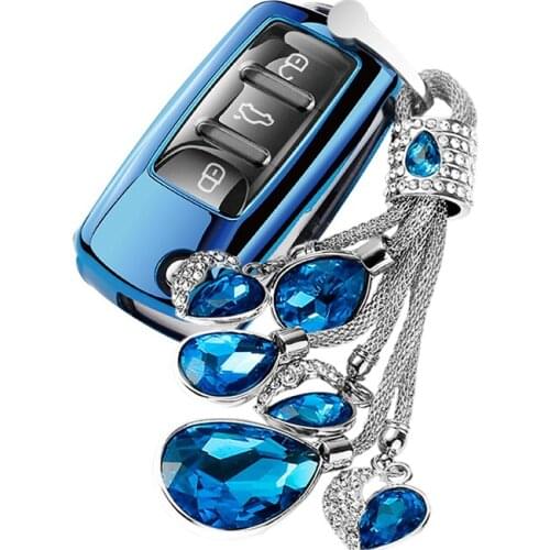 Wear-resistant new soft TPU full cover car key housing for Volkswagen VW Passat golf jetta bora Polo Sagitar Tiguan accessories