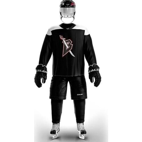 Cool Hockey Ice Hockey practice Jerseys Print Sabre Logo Cheap high quality H6100-8