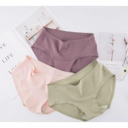 Comfort low-Rise Ruffles Sexy Lingerie Summer New Hot Women Panties Underwear Ultra-thin Viscose Seamless Briefs