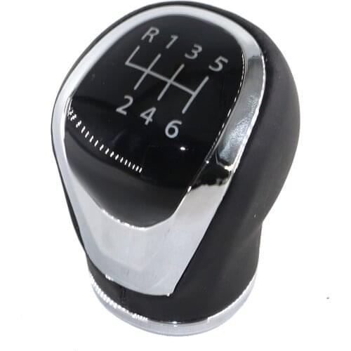 6 Speed Leather Manual Gear Shift Knob Head Gear Cover Shift Lever Stick For Nissan Qashqai J11 X-Trail T32