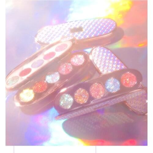 Boat five color eye shadow glitter web celebrity hot style pearl diamond eye shadow parity tray