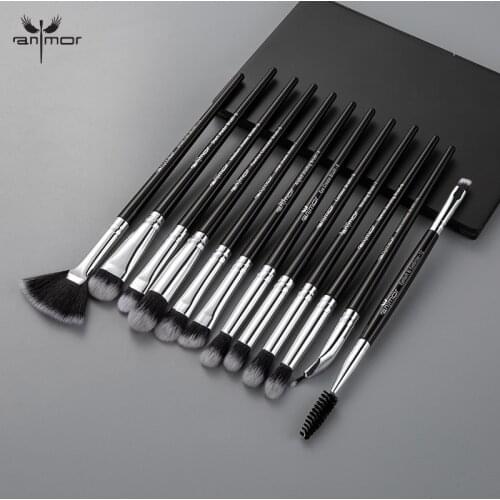 Anmor 12 Pcs/lot Makeup Brushes Set Eye Shadow Blending Eyeliner Eyelash Eyebrow Professional Eyeshadow Make up Brush