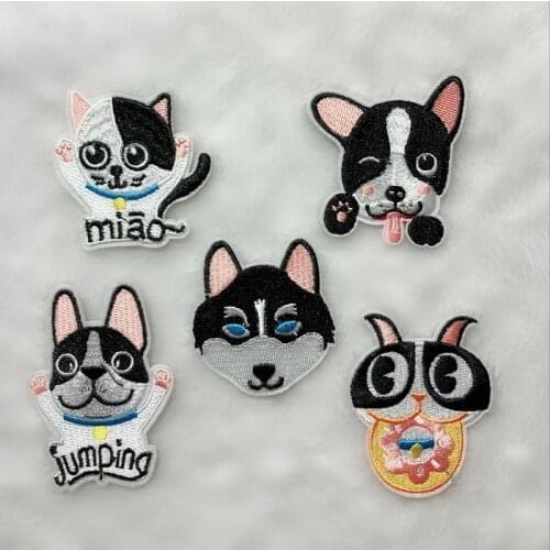 20pcs/lot Embroidery Patch letter Clothing Decoration Animal Sports Pet Dog Puppy Accessories Diy Iron Heat Transfer Applique