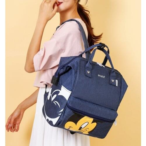 Cartoon Mickey Plush Backpack for Boys and Girls Tutoring Bags Large-capacity Outdoor Travel Fashion Backpack 9-12Yeras