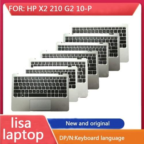 Lt Is Suitable For HP X2 210 G2 10-P Notebook Palm Pad Keyboard Touch Panel CShell Keyboard Assembly, All Languages Complete,New
