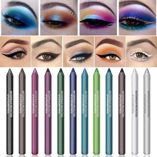 Professional Color Eyeliner Pencil Fast Dry Smooth Waterproof Eyes Brown Black Color Pigments Liquid Eye Liner Pen Make Up Tools