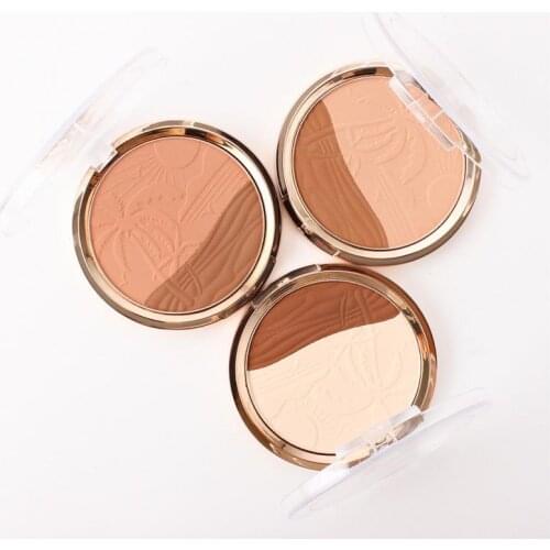 Multicolor Bronze Repairing Powder Makeup Long-lasting Non-tipping Powder Tray Highlight Facial Features Contouring Powder TSLM1