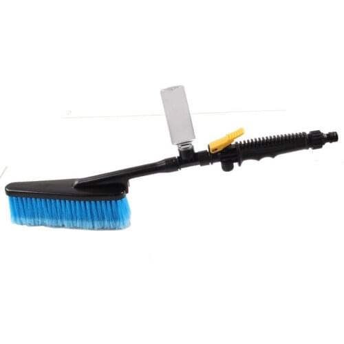 Car Wash Brush Water Brush Open Velvet Soft Long Handle Water Spray Tire Wheel Brush