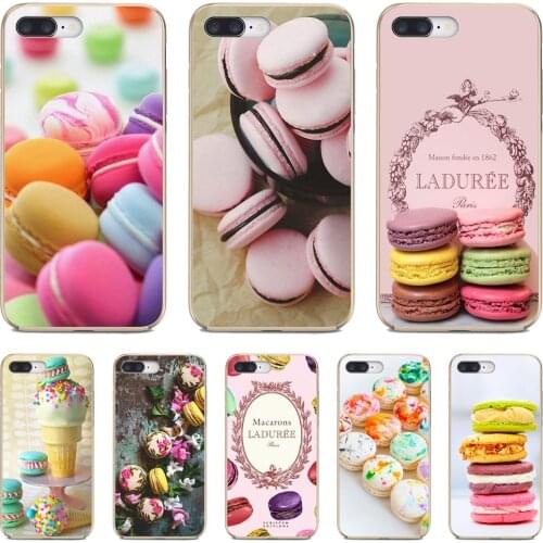 Silicone Cover dessert-ice-cream-laduree-Macarons For Xiaomi mi Redmi Note 3 4 4X 5 6 7 8 8t 9 9s 9t 10 pro lite