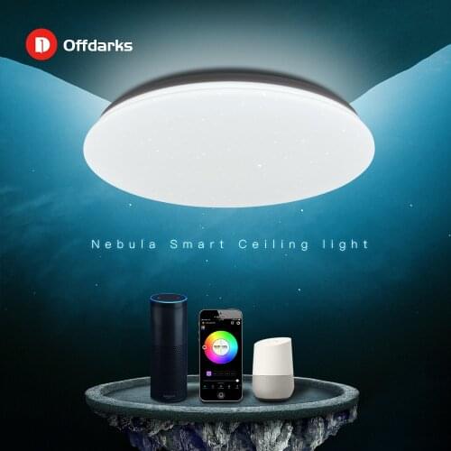 OFFDARKS Modern LED Smart Ceiling Light 48W WiFi / APP Smart Control RGB Dimming Bedroom Kitchen Ceiling Lamp 220V/AC