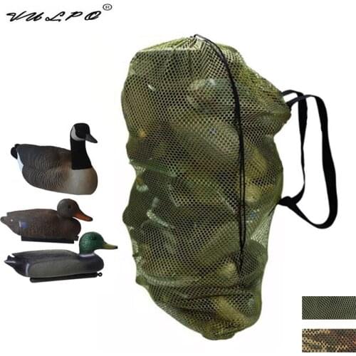 VULPO Large Capacity Duck Goose Turkey Decoy Bag Mesh With Shoulder Straps Bird Hunting Net Mesh for Hunting Backpack