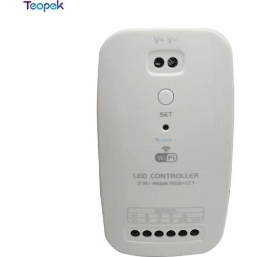 WIFI RGBW RGB+CCT 2 IN 1 LED Controller for 5050 LED Strip 9-24V Voice Controller