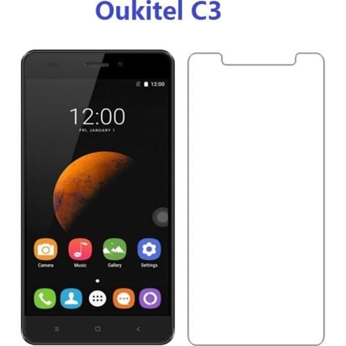 Tempered Glass Oukitel C3 Glass Oukitel C 3 C3 Screen Protector HD Ultra-thin Tempered Glass For Oukitel C3 5.0 Phone Case Film
