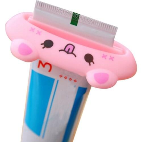 1pc Toothpaste Tube Squeezer Easy Dispenser Tooth Paste Dispenser Cute Animal Squeezer Tube Bathroom Accessories for Kids