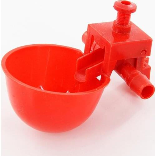 10 Pcs The Pipe Diameter 13.5mm Chicken Quail Drinking Cups Poultry Automatic Plastic Drink Water Bowl