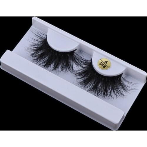 2 Pcs 4D Mink False Eyelashes Messy Long Thick Full Eye Lashes Party Makeup