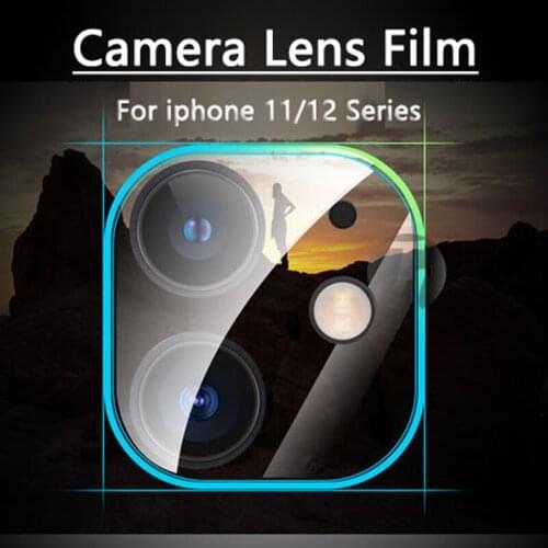 2 Pcs Camera Protection Glass For iPhone 12 Pro Max 12 Mini Full Cover Screen Protector For iPhone 11 Pro Max Camera Lens Glass