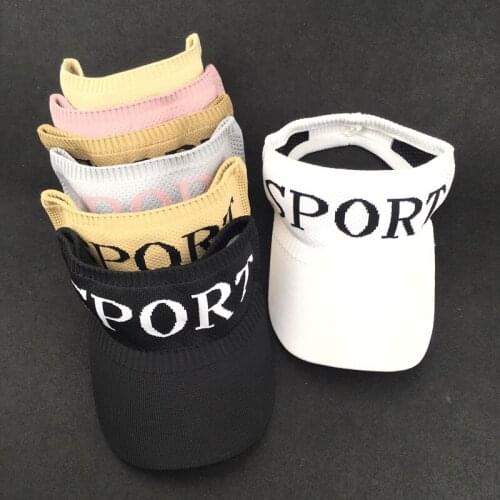 2019 Womens Elastic Sun Knit Visor Baseball Tennis Cap Summer Sport Hat