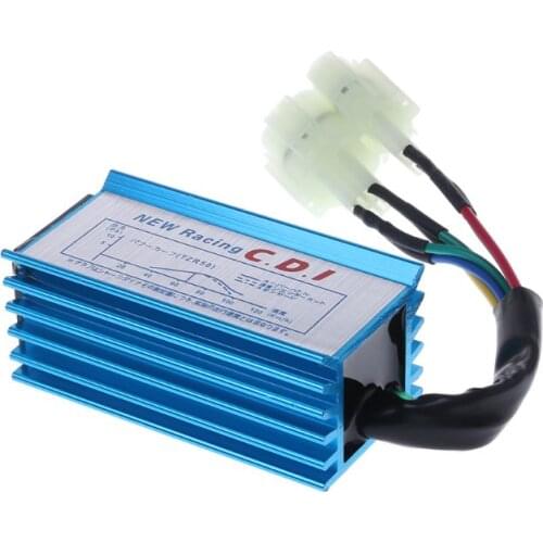 6 Pin Racing CDI Ignition Box Motorcycle AC GY6 Round Pin For 50cc 90cc 110cc 125cc 150cc 2Stroke Engine Moped Scooter ATV Quad