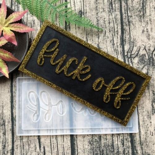 69HB Plate Hanging Tag Doorplate Crystal Epoxy Resin Mold Door Sign Silicone Mould DIY Crafts Decorations Pendant Making Tool