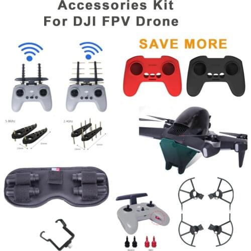 Drone Accessories Propeller Guards Thumb Rocker Joysticks Yagi Antenna Landing Gear For DJI FPV Drone Accessories