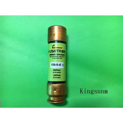 Free shipping 5pcs FRN-R 45 delay fuse fuse 20X76MM BUSSMANN new genuine 45A250V