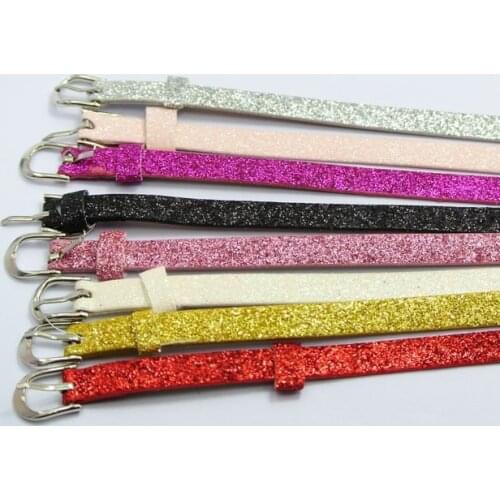 10 Glitter PU leather Bracelet Wristband Fit 8mm DIY Slide Charm