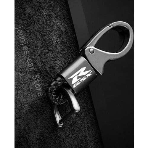 Keyring Metal motorcycle Emblem Leather Key Ring Keychai for Suzuki GSX-R GSXR 600 750 1000 K1 K2 K3 K4 K5 K6 K7 K8 K9 K11