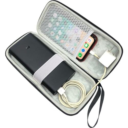 Newest Travel Power Bank Case,External Hard drive Battery PowerBank Storage Bag for Xiaomi Power Bank 3 Pro 20000mAh Charger